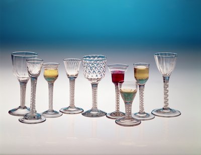 Collection de verres à vin, c.1755-60 - Unbekannt Unbekannt