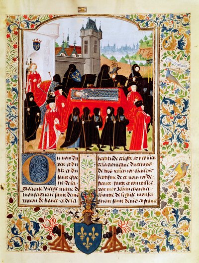 Funérailles de Charles VI de France en 1422 avec le duc de Bedford comme principal pleureur et des membres du Parlement parisien - Unbekannt Unbekannt