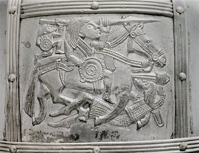 Fragment de casque, du trésor de Sutton Hoo, VIIe siècle après J.-C. - Unbekannt Unbekannt