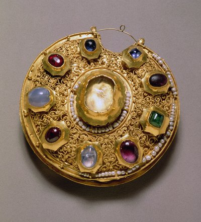 Médaillon Kolt, or serti de perles et de bijoux, cloisonné, émail, décoration en filigrane et granulation, Riazan, XIIe siècle - Unbekannt Unbekannt