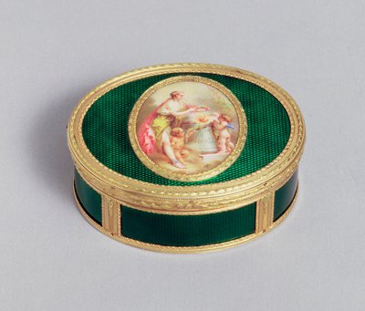 Boîte à tabac en or et émail Louis XVI, par Pierre-François Drais, Paris, 1774 - Unbekannt Unbekannt