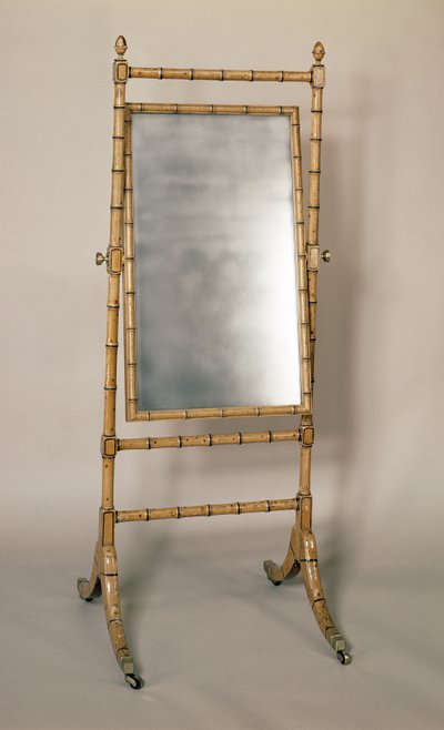Miroir Cheval de la Régence, cadre en bambou, anglais - Unbekannt Unbekannt