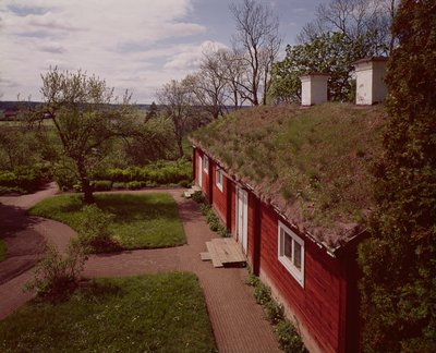 Vue de la maison et des jardins de Carl Linnaeus, Hammarby, Uppsala, Suède - Unbekannt Unbekannt