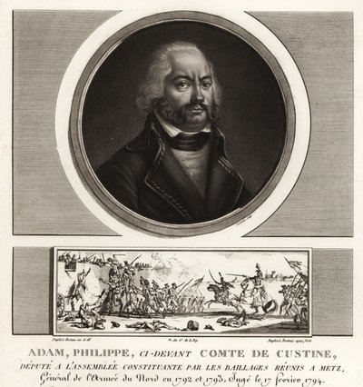 Adam Philippe, Comte de Custine, général révolutionnaire français, exécuté pour trahison en 1793 - Unbekannt