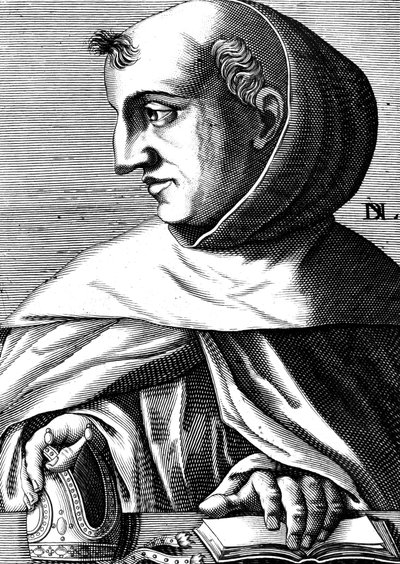 Albert Magnus (1193/1206-1280) moine dominicain allemand, scientifique, philosophe et théologien, gravure - Unbekannter Künstler