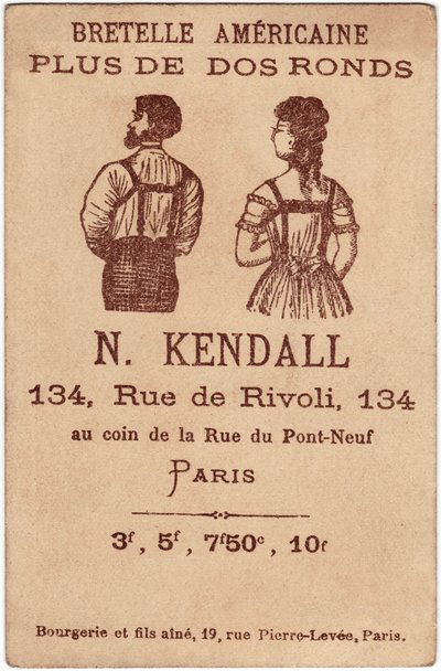 Épaule américaine plus dos rond, publicité pour le Kendall - Unbekannter Künstler