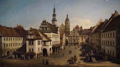 Bernardo Belotto, dit Canaletto, "La place du marché de Pirna", 1768, Musée Pouchkine, Moscou - Unbekannter Künstler