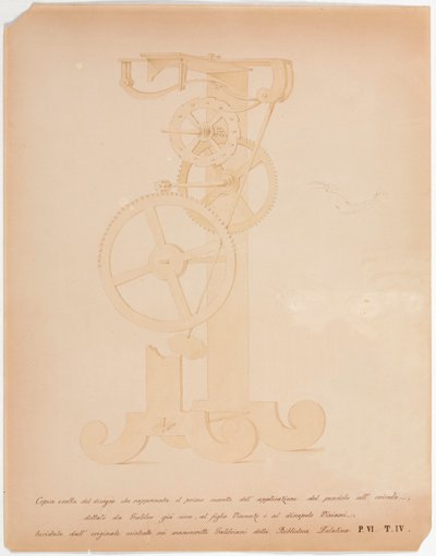 Dessin général des horloges de l