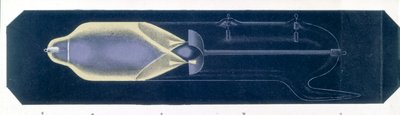 Fluorescence causée par des rayons cathodiques dans un tube à décharge de gaz - Unbekannt