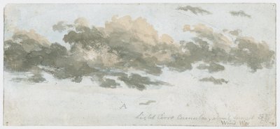 Cirrocumulus, étude de nuages, vers 1803-1811 - Unbekannter Künstler