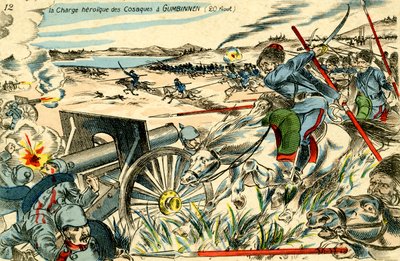 Charge cosaque à Gumbinnen, 20 août 1914 - Unbekannter Künstler
