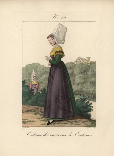 Costume de la région de Coutances - Unbekannter Künstler