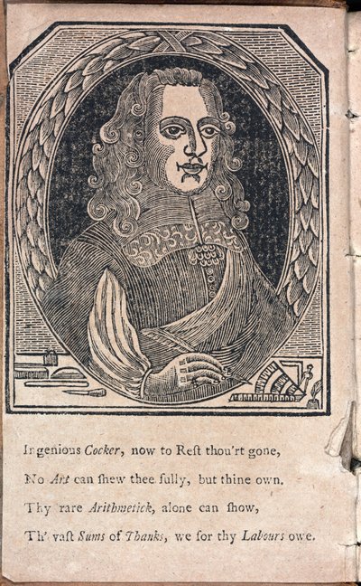 Edward Cocker, mathématicien et graveur anglais - Unbekannt