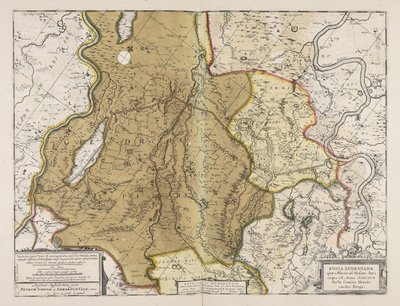 Fossa Eugeniana quae a Rheno ad Mosam duci coepta est anno MDCXXVII ductu comitis Henrici vanden Berge - Unbekannter Künstler
