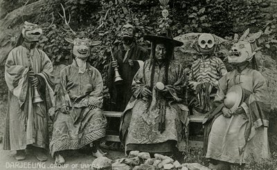 Groupe de Lamas, Darjeeling - Unbekannter Künstler