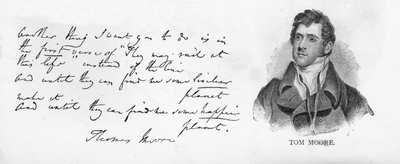 Écriture et signature de Tom Moore - Unbekannt