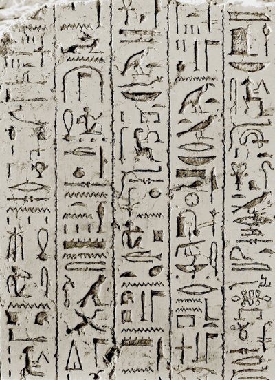 Hiéroglyphes de la période ramesside, Denderah, Égypte - Leopold Blonder