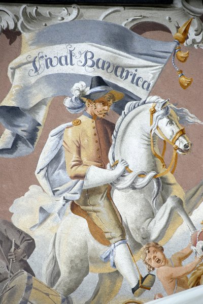 Cavalier, Fresque, Bavière, Allemagne - Unbekannter Künstler