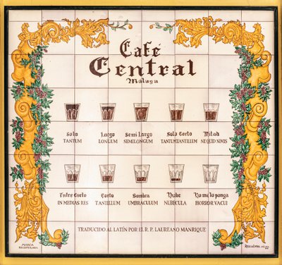 Comment commander un café, Espagne, 2020 (photo) - Unbekannt