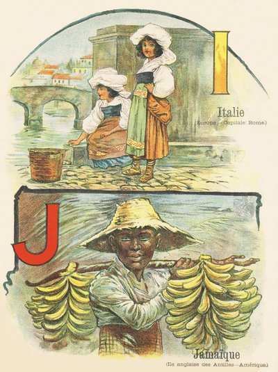 I J : Italie, Jamaïque - ABC des deux mondes. Émile Guérin, éditeur, Paris, vers 1900 - Unbekannt