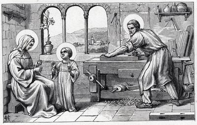 Jésus servant Marie. Alphabet de l
