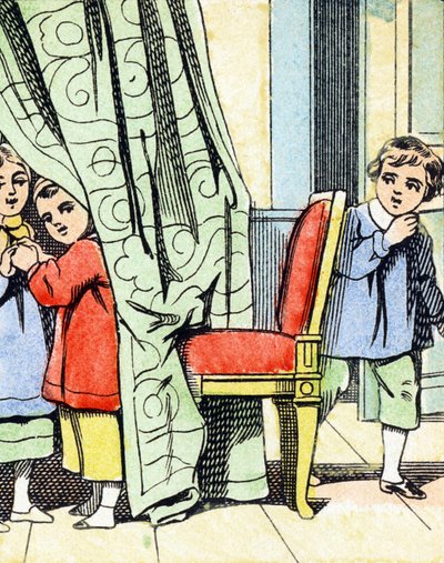 Jeu : cache-cache - Alphabet - divertissements enfantins - Imagerie d