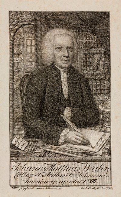 Johann Matthias Wahn, mathématicien allemand, vers 1792 - Unbekannt