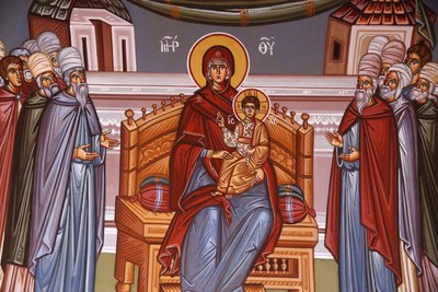 Monastère de Kykkos : Fresque de la Vierge à l