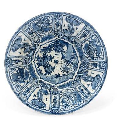 Grand plat "kraak porselein", période Wanli, 1573-1619 - Unbekannt