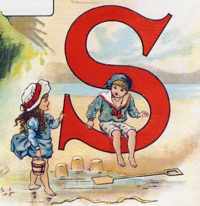 Lettre S : sable. Gravure dans "ABC L