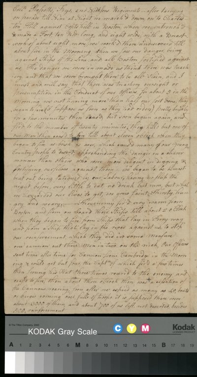 Lettre de Peter Brown à Sarah Brown, 25 juin 1775 (papier) - Unbekannter Künstler