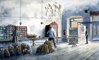 Tri du courrier à la poste - Unbekannter Künstler