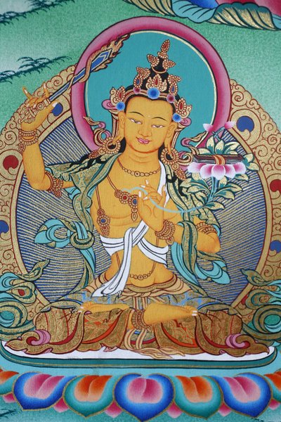 Manjushri, divinité de la connaissance. Monastère de Kopan, Katmandou, Népal - Unbekannt