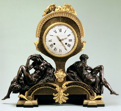 Pendule avec figures du Jour et de la Nuit, par Jean André Lepaute (1720-88), Paris (bronze doré et patiné) - Unbekannt