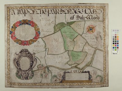 Carte des terres du presbytère de Saltwood - Alec Hunter
