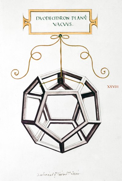 Dessins mathématiques Dodécaèdre de Da Vinci - Unbekannt