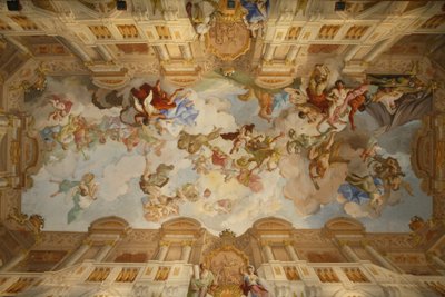 Abbaye de Melk. Fresque de la salle de marbre - Unbekannt