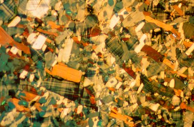 Micrographies (Lumière) Oxyde de cuivre yttrium-baryum, micrographie en lumière - Unbekannter Künstler