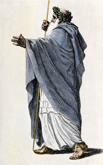 Mythes et légendes : Personnage de la légende du roi Arthur. Merlin l