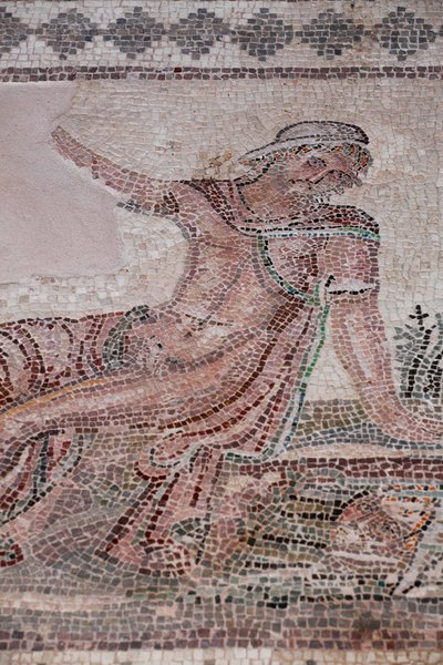 Narcisse regardant son reflet dans une mare - Mosaïques de Paphos, Maison de Dionysos - Fin du IIe siècle après J.-C. - Chypre - William M. Timlin