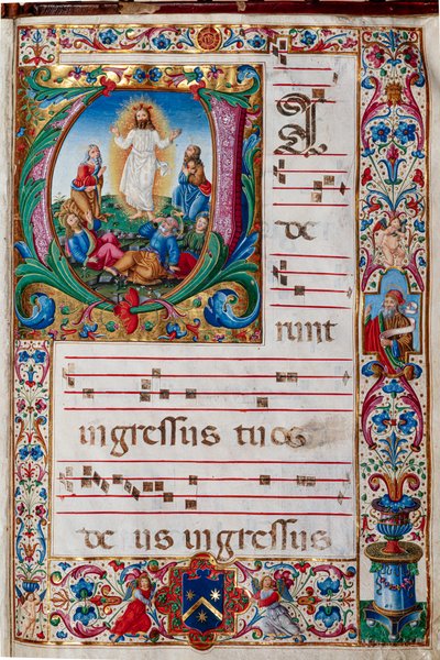 Bibliothèque Piccolomini : livre de chœur, cod. 29.13, ff. 30r avec « Transfiguration » - Unbekannter Künstler