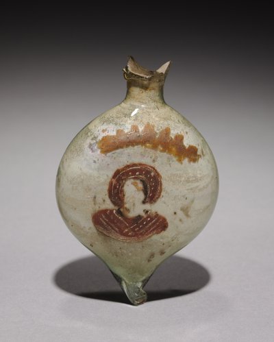 Flacon de pèlerin avec figure nimbée, c.400-600 - Unbekannt