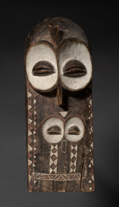Masque en planche, probablement début des années 1900 - Unbekannt