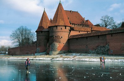 Pologne, Poméranie, Malbork, Château, forteresse gothique construite par l