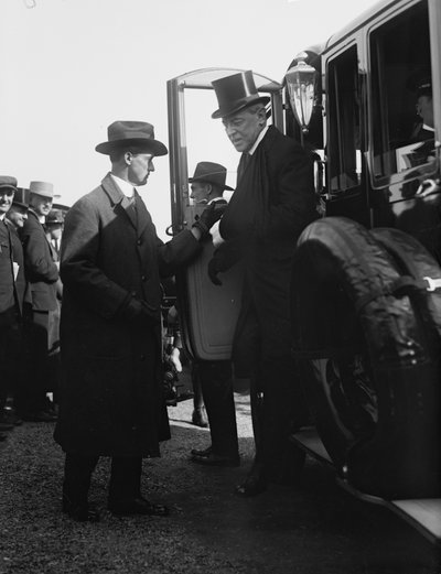 Le président Woodrow Wilson descendant d