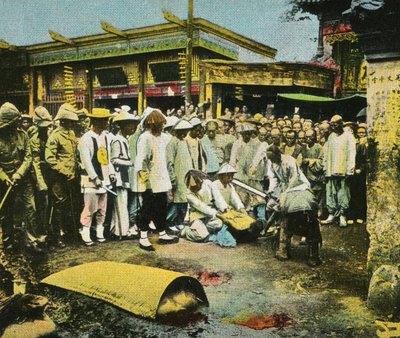 Exécution publique en Chine - Unbekannter Künstler