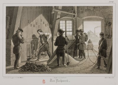 Traitement des matières premières, métallurgie Broyage du minerai, Allemagne, vers 1851 - Unbekannt
