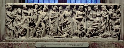 Sarcophage avec relief représentant Prométhée et la Création de l