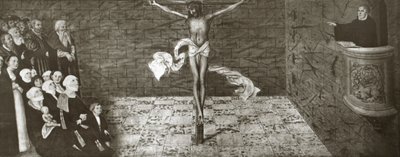 Scène de la vie du réformateur protestant Martin Luther - Unbekannter Künstler