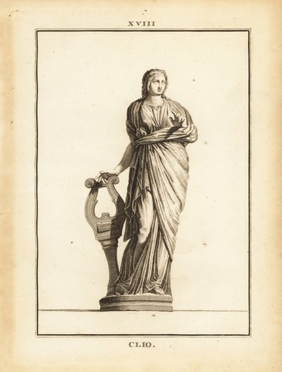 Statue de Clio, muse grecque de l